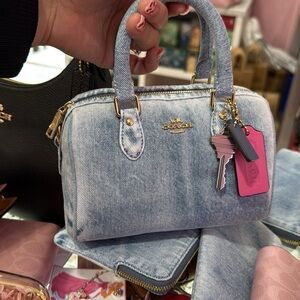 Coach Light Denim Satchel